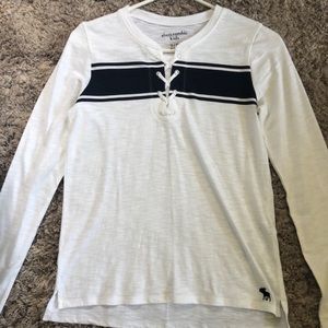 Abercrombie Kids white long sleeve